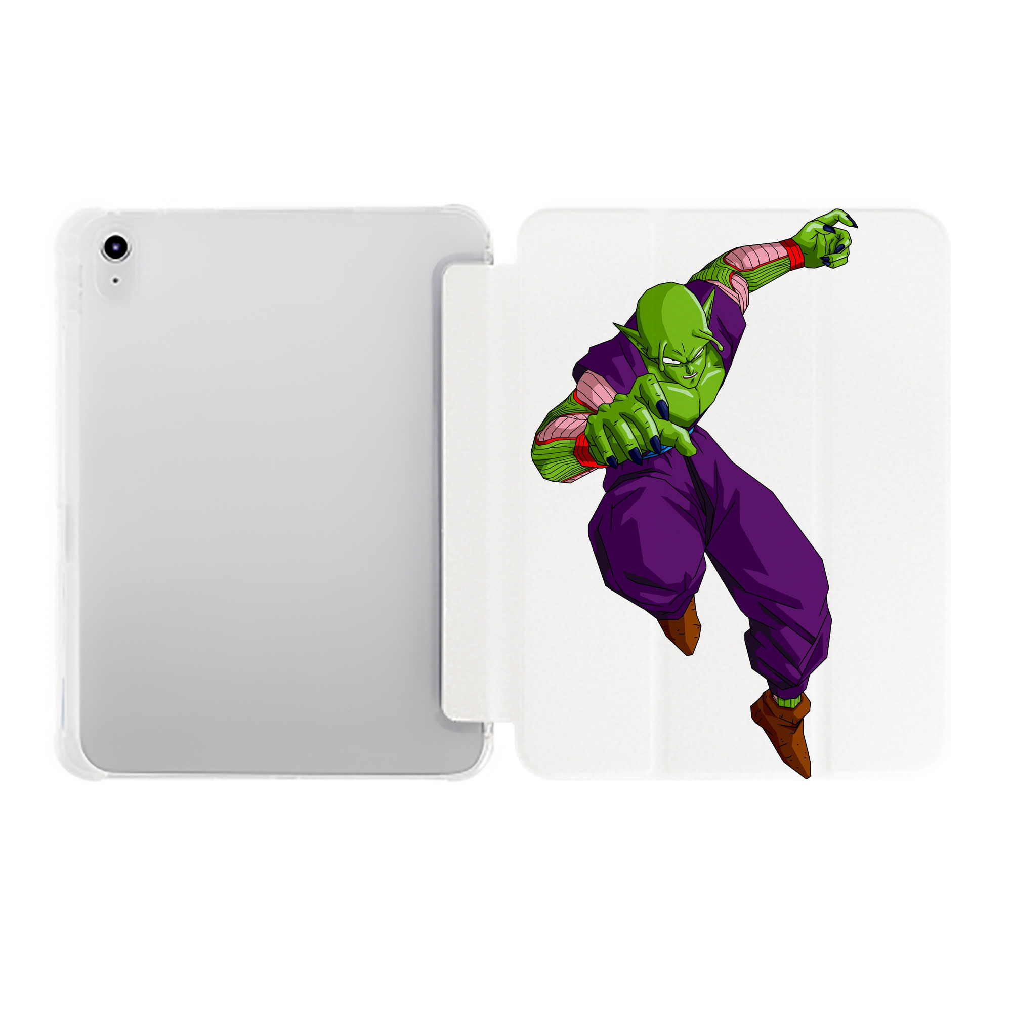 （画像用） ドラゴンボール ピッコロ DRAGON BALL Piccolo IPad ケース ペン収納付き 三つ折りスタンド PUレザー×シリコン 対応機種9.5/10.5/10.9インチ